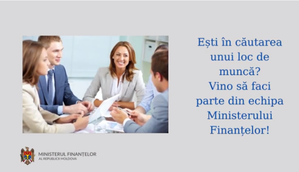 Vino să faci parte din echipa Ministerului Finanțelor!